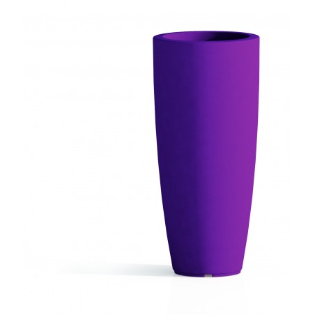 Vaso in Polimero Monacis Stilo Round Viola - Ø 33 cm. - h 70 cm.