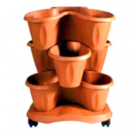 Terracotta Trifolium Vase 40 h 51 Bama Set