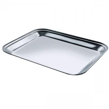 Plateau Rectangulaire Acier 18/C cm 45X36 Salvi