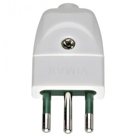 00201.B Sicury plug 2P+E 10A S11 Axial White