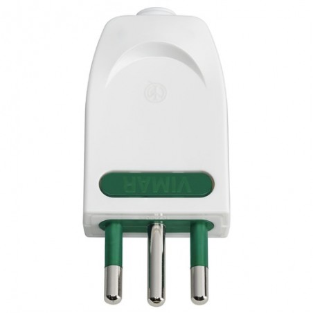 00203.B Plug 2P+T10A Adjustable. S11-Spb11 White