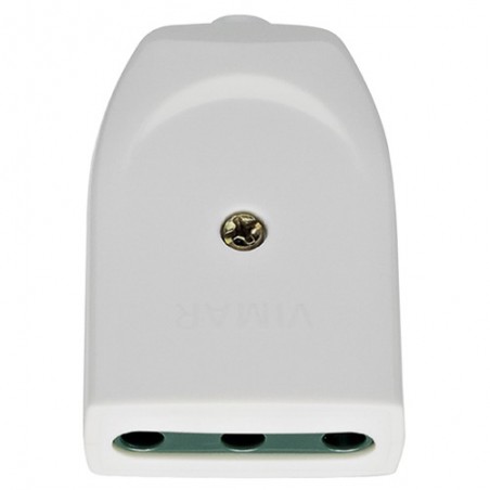 00222.B 2P+E 16A P17 Axial socket White