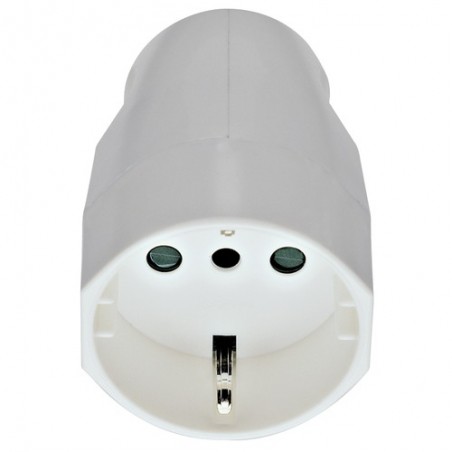 00224.B 2P+E 16A P30 Axial socket White