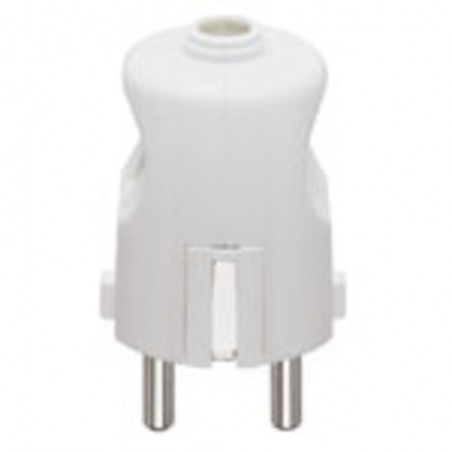 00231.B 2P+E 16A S31 Axial plug White