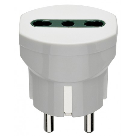 00301.B Adaptateur Sicury Simple + P17/11 Blanc