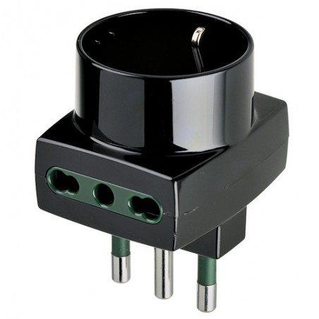 00323 Adaptateur multiple S17+2P17/11+P30 Noir