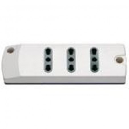 00403.B Multiple socket 3P17/11 White