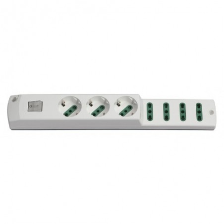 00425.B Multiple socket 3P30+4P17/11+Int. White