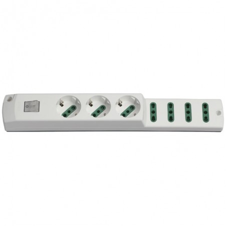 00425.Nc.B Multiple socket 3P30+4P17/11+Int. White