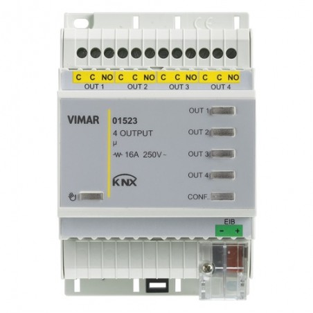 01523 Actionneur 4 sorties 250V 16A Knx