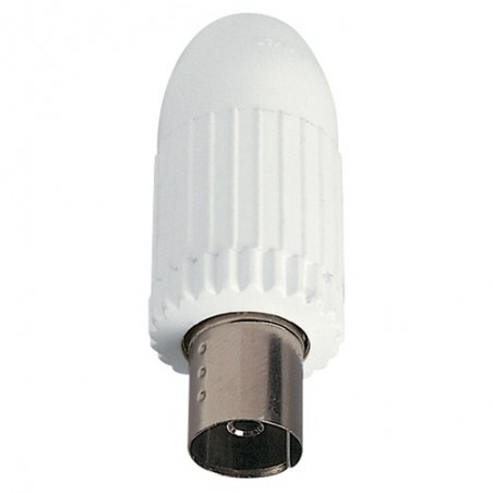 01645 White Female Tv-Rd-Sat Coaxial Connector