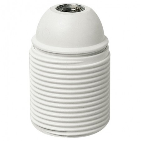 02107.B Lampholder E27 M10X1 Cm/Thread. White