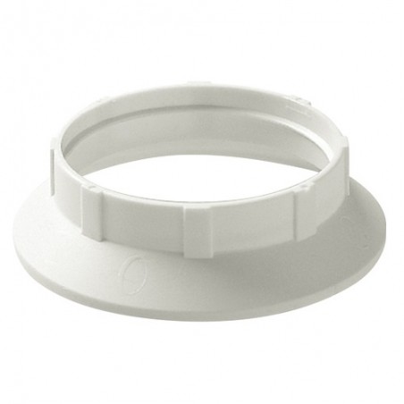 02109.B White ring for E27 lamp holder