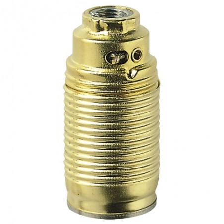 02148 Lampholder E14 M10X1 Cm+Cpt/Fil Brass