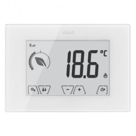 02906 Termostato Touch Gsm Parete 230V Bianco