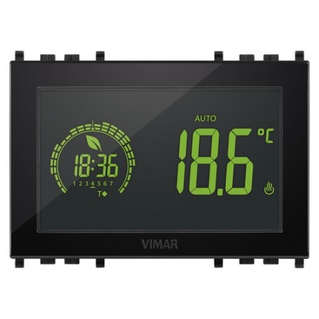 02955 Chronothermostat Touch 3M 120-230V Noir