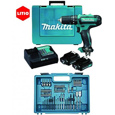 Avvitatore Makita Kit 74Acc Hp331Dsax1 10,8V 1,5 Litio