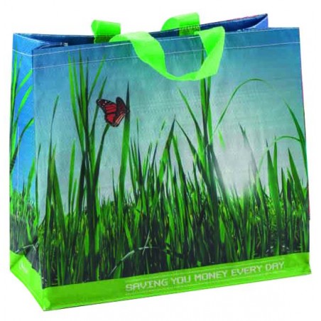 Borse Spesa in Pp Green/Fly 38X43X20Cm