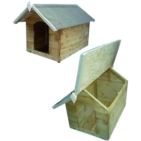 Casette per Cani Legno Blinky Tetto Apribile 68X103X69H