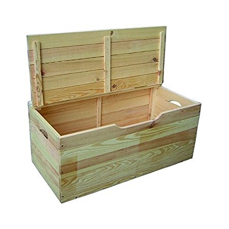 Hibiscus Wood Chest with Lid