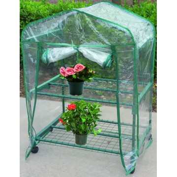 Greenhouse in Pvc Blinky House 2 Shelves 69X49X98H