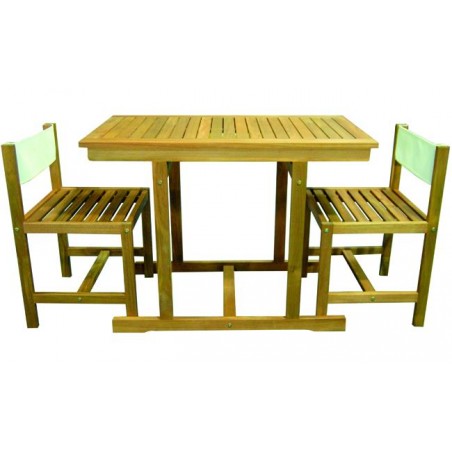 Set Arredo Giardino Vigor Mod. Priamo in Legno 3 Pezzi