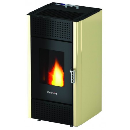 Poêle à Granulés Freepoint-Cadel Miriam 7Kw Ivoire