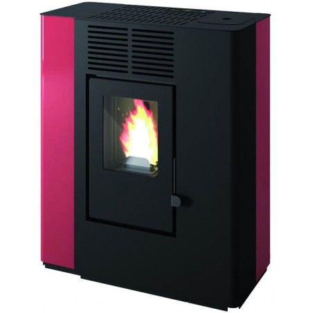 Pellet Stove Nella 9.2 Kw Ductable Red Punto Fuoco