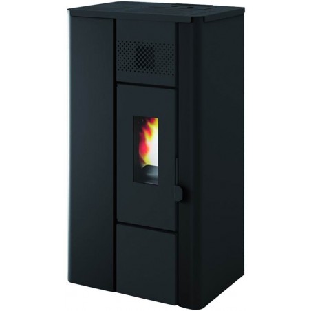 Pellet Stove Noa 6,3Kw Black Punto Fuoco Eva Calor