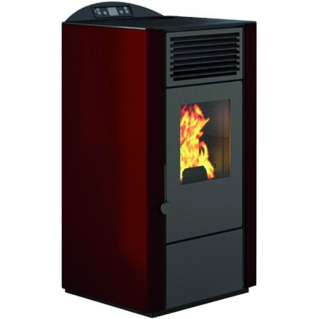 Stufa a Pellet Punto Fuoco Lory 10 8,8Kw Rosso