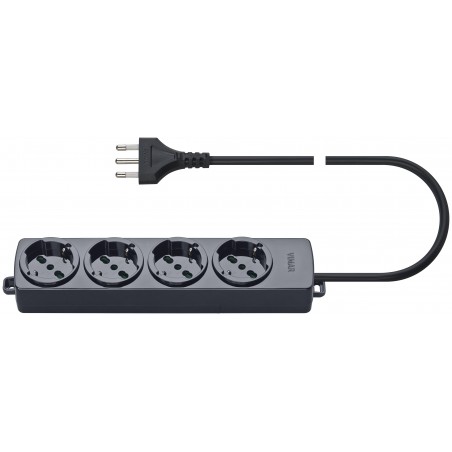 01292.CC Multisocket 4Universal + Black Cable