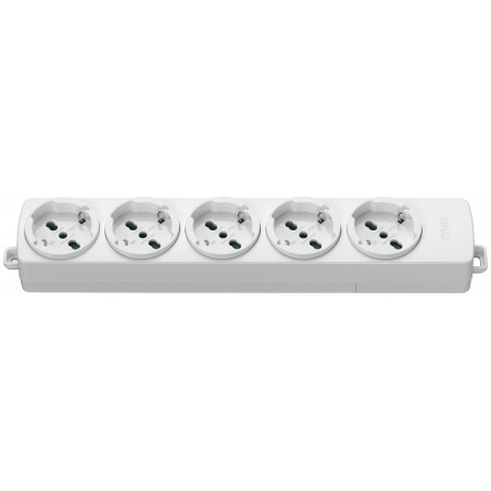 01293.NC.B Multiple Mobile Socket 5 Ivory Outputs