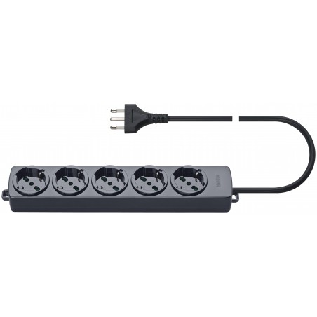 01294.CC Multiple Mobile Socket 5 Outputs with Black Cable
