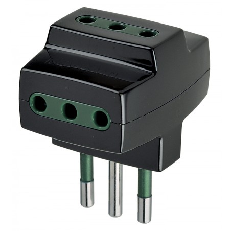 00320 Adattatore Multiplo S11+3P11 Nero