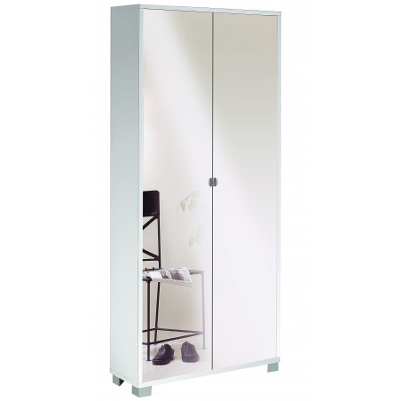 Armoire Sarmog avec 2 portes miroir