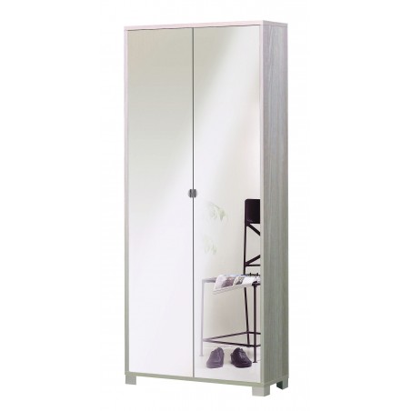 Armoire Sarmog avec 2 portes miroir