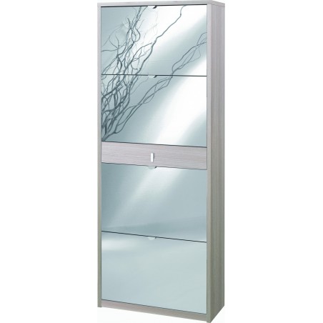 Shoe Cabinet 4 Mirror Doors 1 Drawer P29 Kit Sarmog