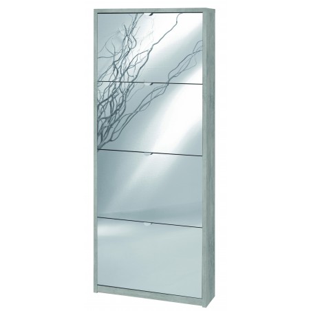 Shoe Cabinet 4 Mirror Doors P18 Kit Sarmog