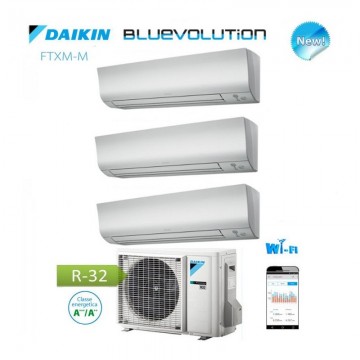 Climatizzatore Daikin Trialsplit Bluevolution 12000+9000+9000 BTU R32 (Ftxm35M +Ftxm25M +Ftxm25M + 3Mxm52N)