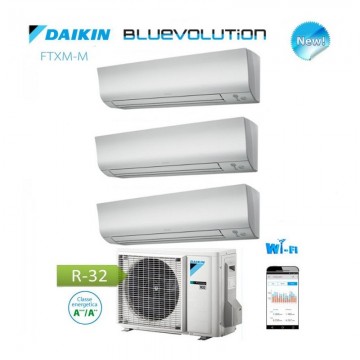 Daikin Trialsplit Bluevolution Climatiseur 12000+9000+9000 BTU R32 (Ftxm35M +Ftxm25M +Ftxm25M + 3Mxm52N)