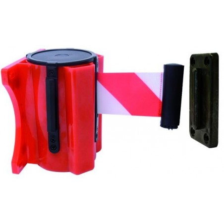 Vigor Tape Barrière Mur Corps ABS Blanc/Rouge 3 m