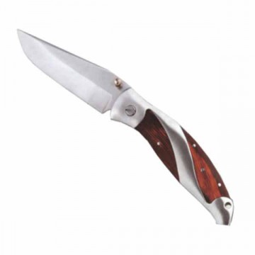 Coltello da Tasca Manico Inox/Legno cm 20,0 Ausonia