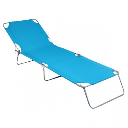 Stiliac Poker 4000 White/Blue Stripe Steel Cot