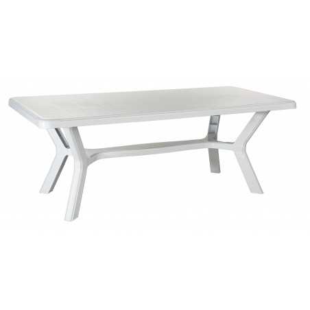 Corfù Rectangular White Table 200x95x73H cm