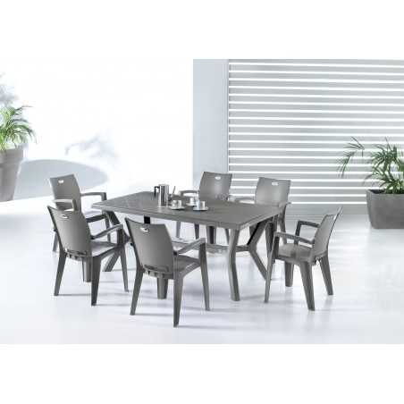 Garden Set Carribe Resin Table and Denver Chairs