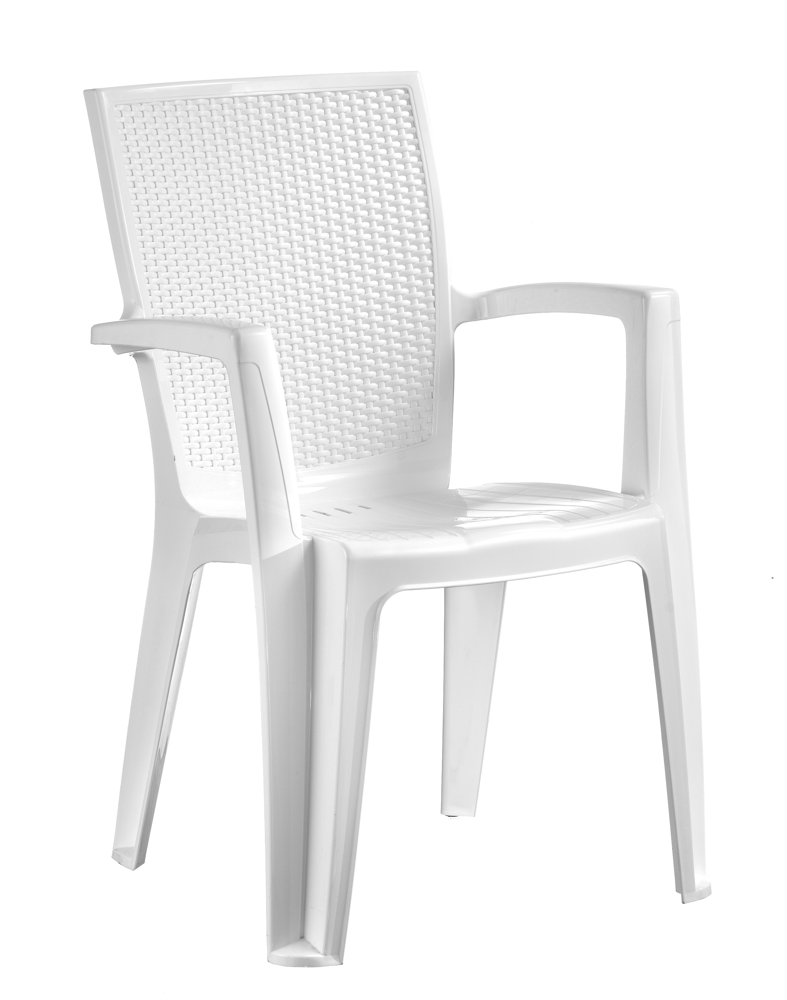 Sedia Zena In Resina Bianca - Monoblocco Impilabile Con Schienale Alto, Perfetta Per Esterni - Foto 13