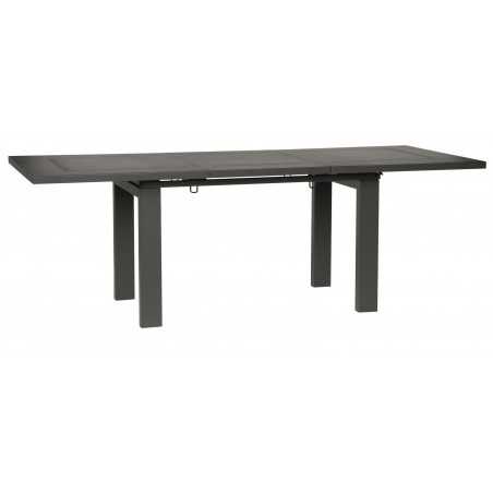 Extendable table in pre-galvanized steel Helios XL Anthracite 220-300x110xh.76