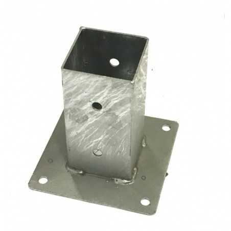 Square glass bracket cm.12X12