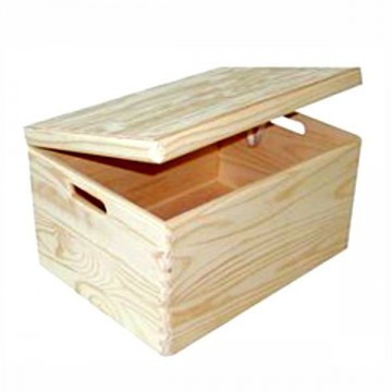 Practical Wooden Box Container 40X30 h 25