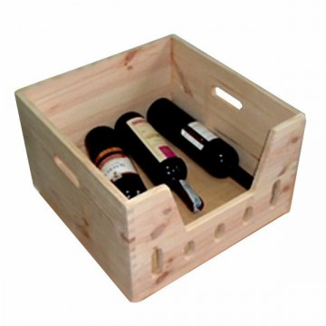 Contenitore Cesta Legno Bottle 38X37 h 25